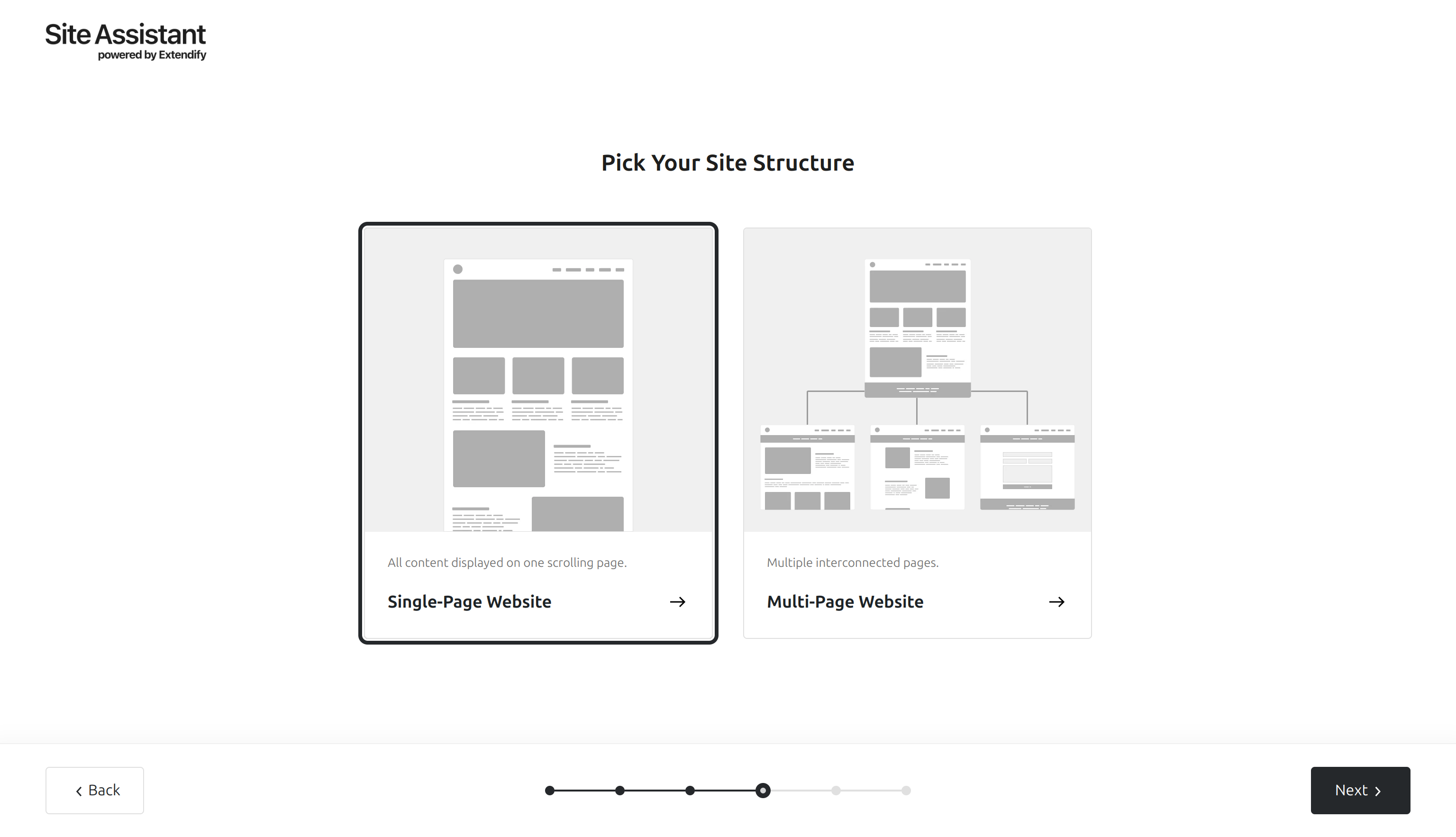 Extendify v1.15: Single page sites and integrated contact forms